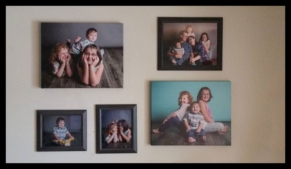 Canvas and Print Family Wall