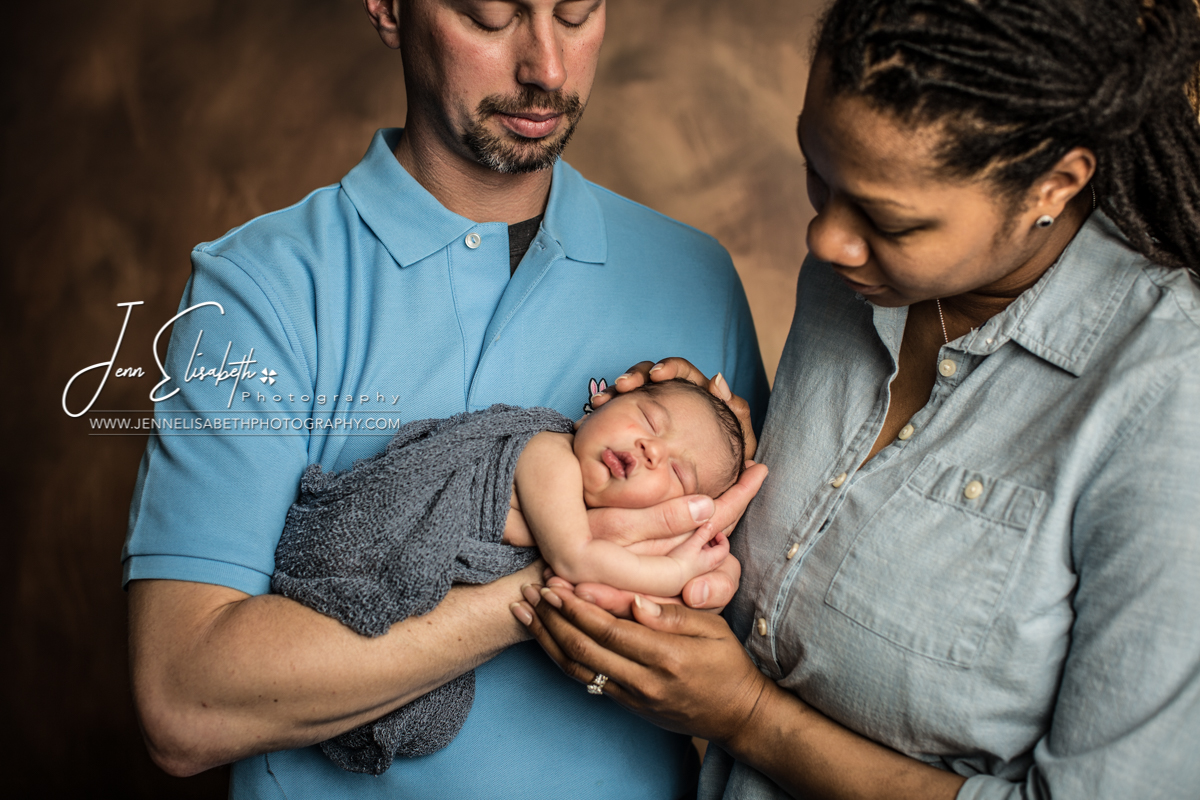 Newborn Portrait with Mom and Dad