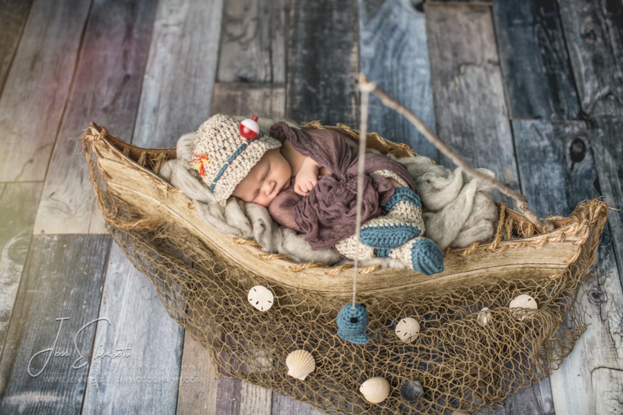 Jenn Elisabeth Photography Newborn Fisherman Jenn Elisabeth Photography