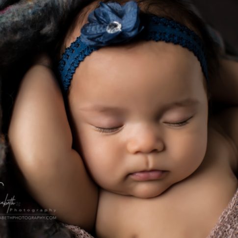 Portrait of baby girl sleeping