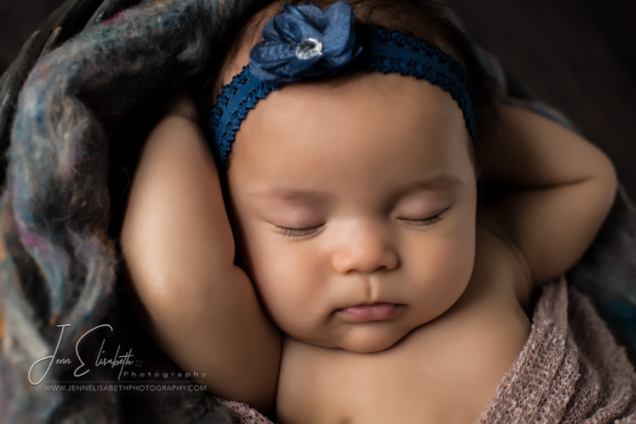 Portrait of baby girl sleeping